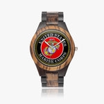 Marine Corps Indian Ebony Wooden Watch