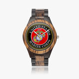 Marine Corps Indian Ebony Wooden Watch