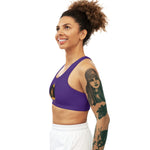 Golden Queen (Purple) Seamless Sports Bra (AOP)