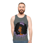 Purple Queen (Dark Grey) Unisex Tank Top (AOP)