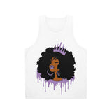 Purple Queen (White) Unisex Tank Top (AOP)