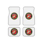 Marine Corps (White) Car Mats (Set of 4)