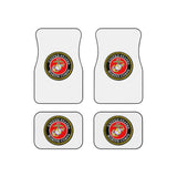 Marine Corps (White) Car Mats (Set of 4)