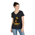 Golden Queen Ladies' V-Neck T-Shirt