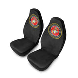 Marine Corps (Black) Polyester Car Seat Covers