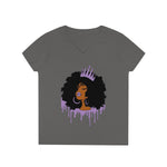 Purple Queen Ladies' V-Neck T-Shirt