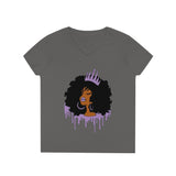 Purple Queen Ladies' V-Neck T-Shirt