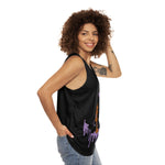 Purple Queen (Black) Unisex Tank Top (AOP)