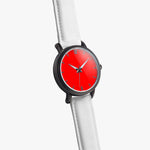 46mm Red Back Ground Unisex Automatic Watch(Black)