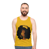 Golden Queen (Yellow) Unisex Tank Top (AOP)