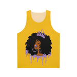 Purple Queen (Yellow) Unisex Tank Top (AOP)