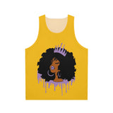 Purple Queen (Yellow) Unisex Tank Top (AOP)