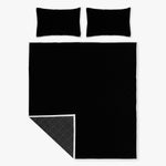 Black Polyester Quilt Bed Sets