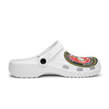 Marine Corps White Printed Clogs