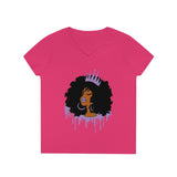 Purple Queen Ladies' V-Neck T-Shirt