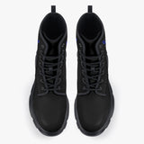 Freedom 1 Black Casual Leather Chunky Boots