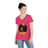 Golden Queen Ladies' V-Neck T-Shirt