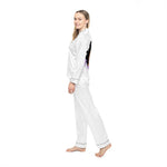 Purple Queen Back Logo Women's Satin Pajamas (AOP)