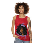 Purple Queen (Dark Red) Unisex Tank Top (AOP)