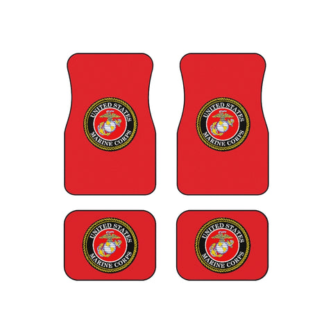 Marine Corps (Red) Car Mats (Set of 4)