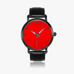 46mm Red Back Ground Unisex Automatic Watch(Black)