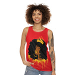 Golden Queen (Red) Unisex Tank Top (AOP)