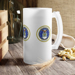 Air Force Frosted Glass Beer Mug