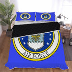 Air Force (Blue) Polyester Quilt Bed Sets