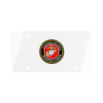 Marine Corps (White) License Plate