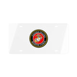 Marine Corps (White) License Plate