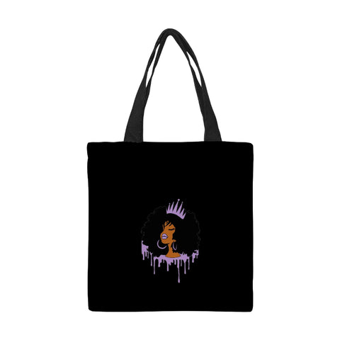 Queen Canvas Tote Bag Small (Model 1700) - Wear Freedom Wear