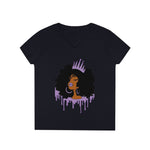 Purple Queen Ladies' V-Neck T-Shirt