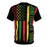 Freedom Wear Juneteenth Flag Unisex AOP Cut & Sew Tee