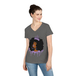 Purple Queen Ladies' V-Neck T-Shirt