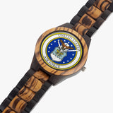 Air Force Indian Ebony Wooden Watch