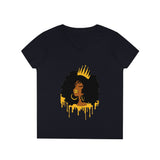 Golden Queen Ladies' V-Neck T-Shirt