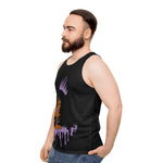 Purple Queen (Black) Unisex Tank Top (AOP)