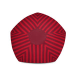 Black and Red Striped Bean Bag Chair Cover - Wear Freedom Wear