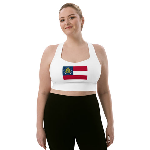 GA State Flag sports bra - Wear Freedom Wear