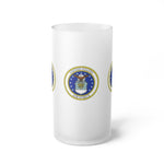 Air Force Frosted Glass Beer Mug