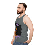 Purple Queen (Dark Grey) Unisex Tank Top (AOP)