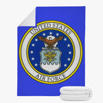 Air Force (Blue) Trends Dual-sided Stitched Fleece Blanket