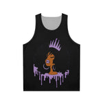 Purple Queen (Black) Unisex Tank Top (AOP)