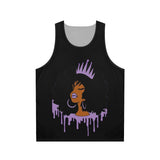 Purple Queen (Black) Unisex Tank Top (AOP)