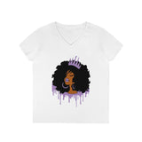 Purple Queen Ladies' V-Neck T-Shirt