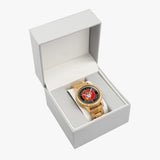 Marine Corps Italian Olive Lumber Wooden Watch