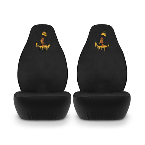 Golden Queen Black Polyester Car Seat Covers