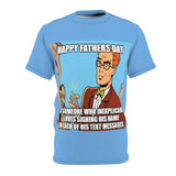 Text Messages Father's Day Unisex AOP Cut & Sew Tee