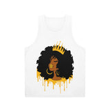 Golden Queen (White) Unisex Tank Top (AOP)