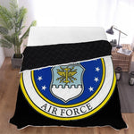 Air Force (Black) Polyester Quilt